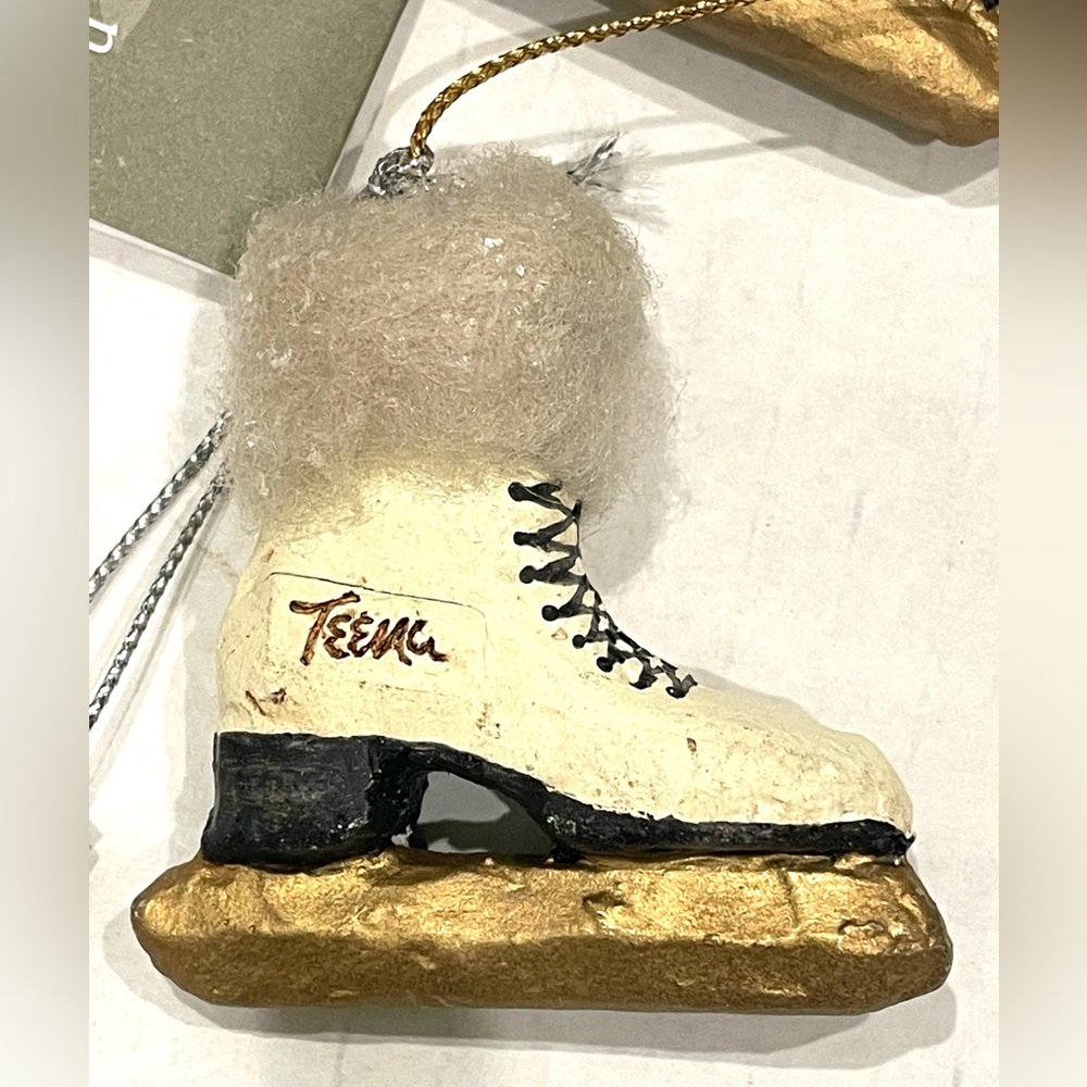 - Crate & Barrel Christmas Ornament Teena Skates 8 pcs